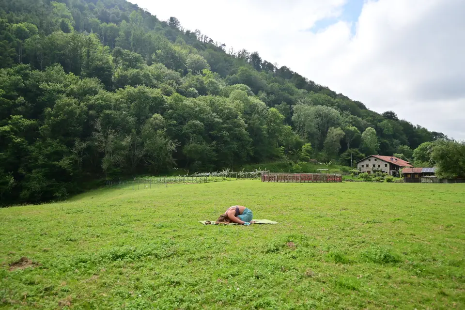 Una clase al aire libre en Galicia